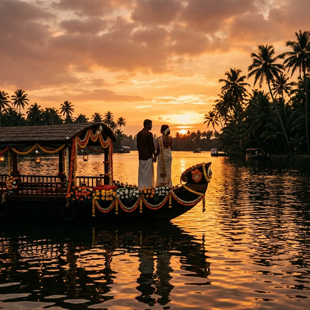 Destination wedding Kerala backwaters